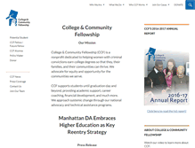 Tablet Screenshot of collegeandcommunity.org